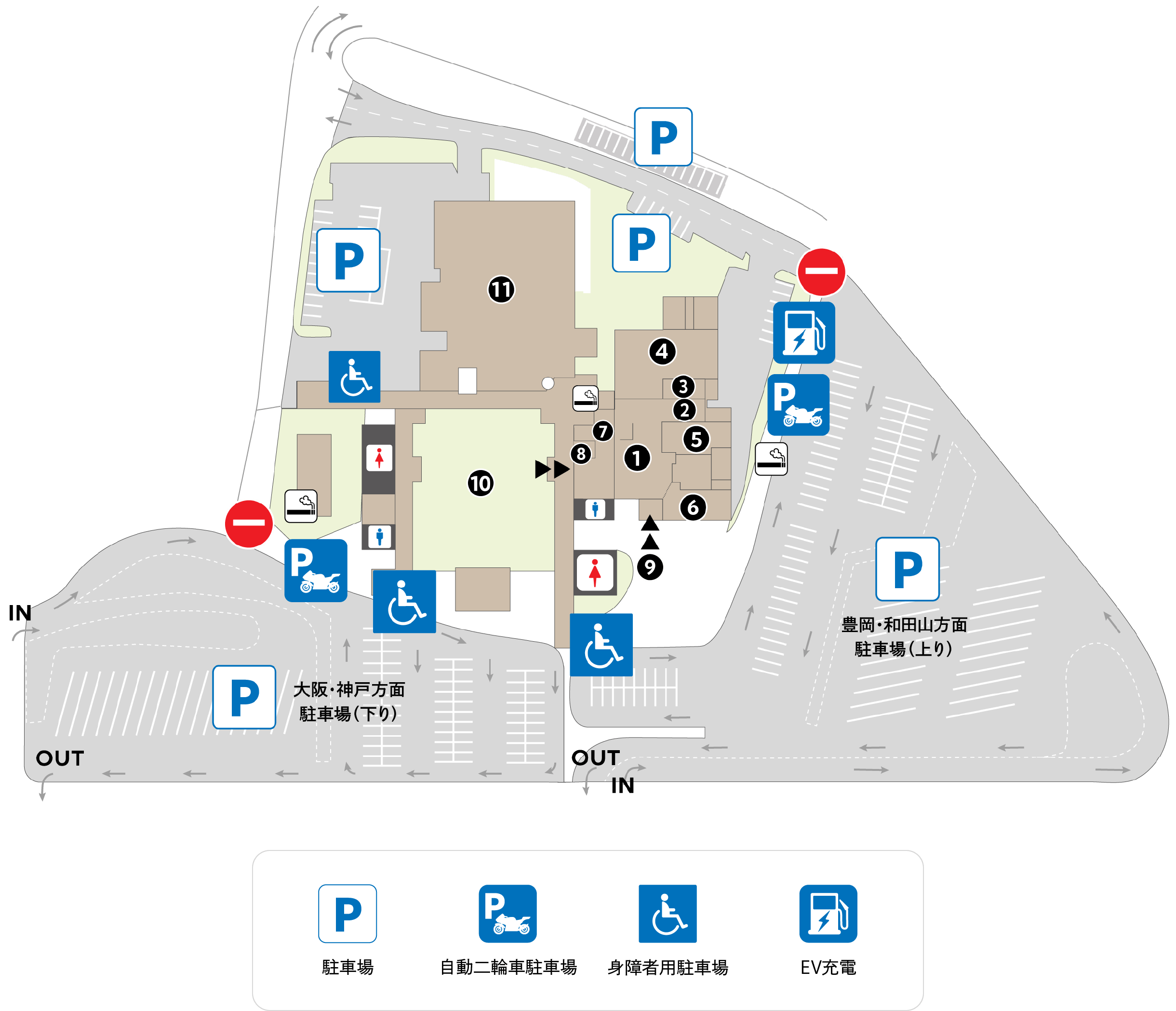 館内の案内図